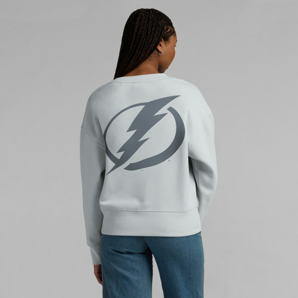 NHL Tampa Bay Lightning Fanatics Women's Elements Flow Pullover Sweatshirt - Gray