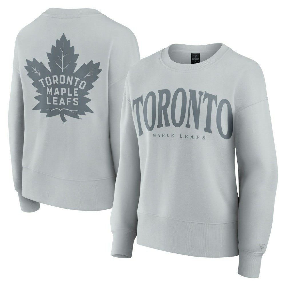 NHL Toronto Maple Leafs Fanatics Women's Elements Flow Pullover Sweatshirt - Gray