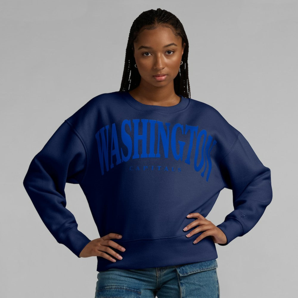 NHL Washington Capitals Fanatics Women's Elements Flow Pullover Sweatshirt - Navy