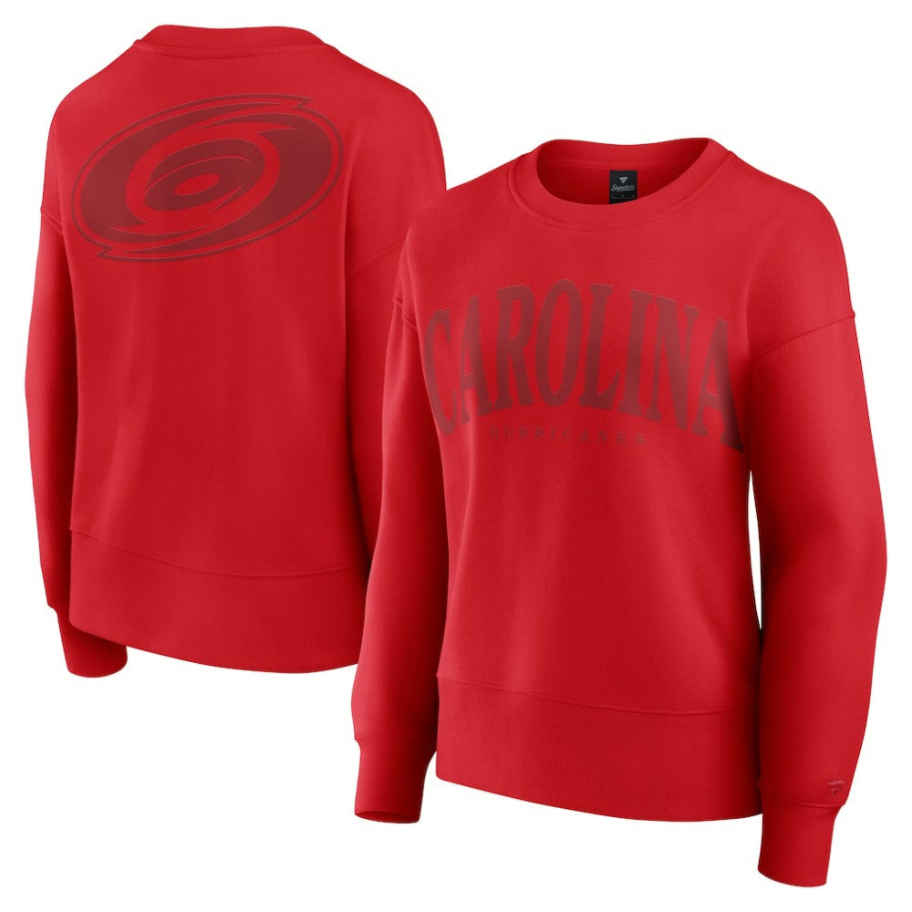 NHL Carolina Hurricanes Fanatics Women's Elements Flow Pullover Sweatshirt - Red