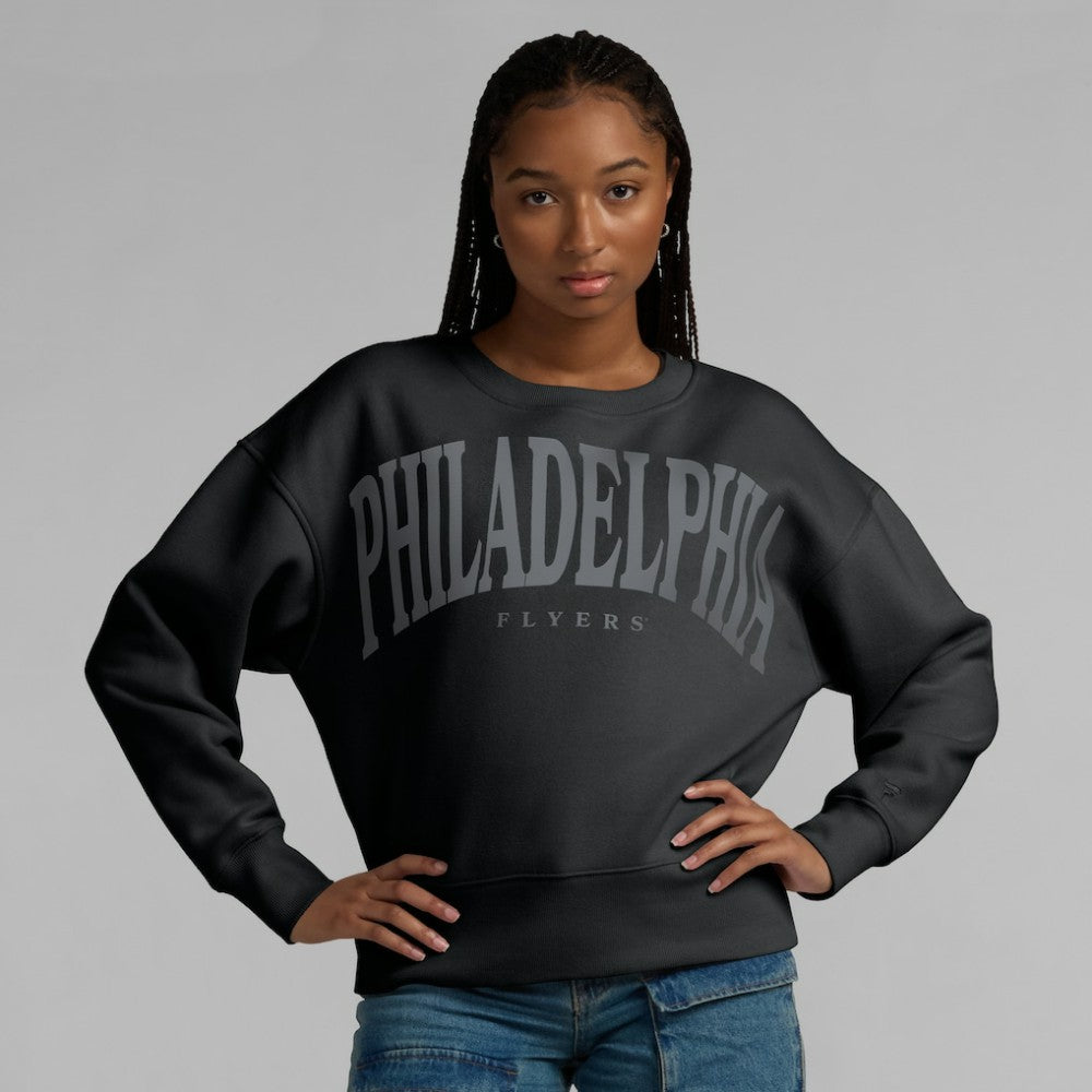 NHL Philadelphia Flyers Fanatics Women's Elements Flow Pullover Sweatshirt - Black