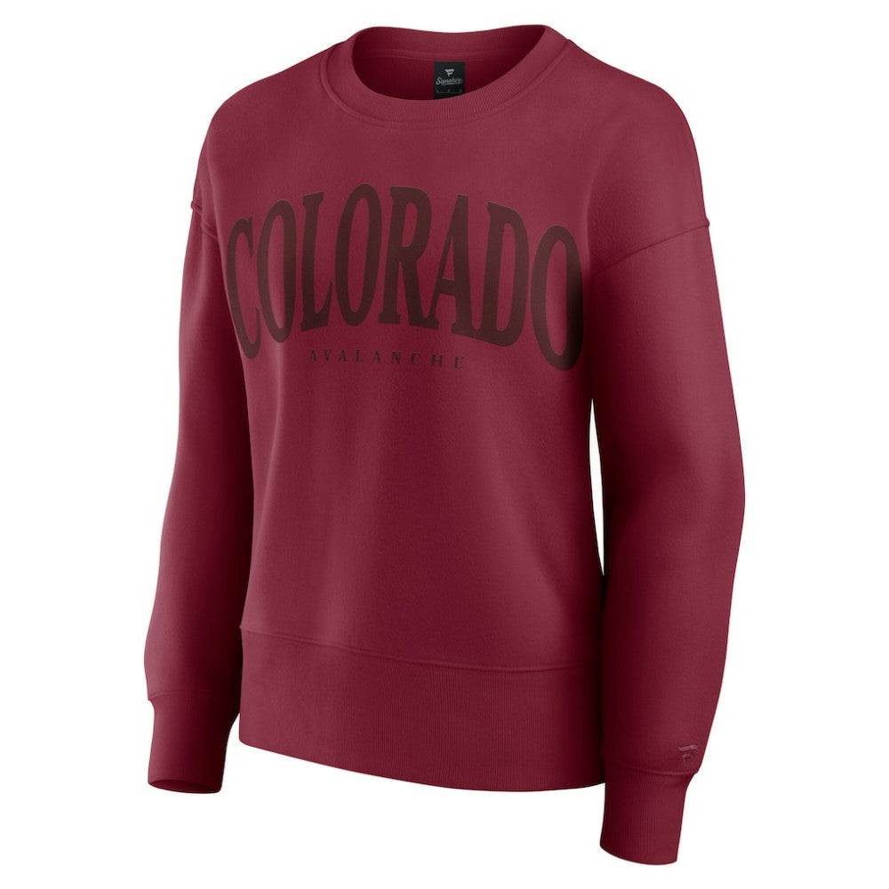 NHL Colorado Avalanche Fanatics Women's Elements Flow Pullover Sweatshirt - Burgundy