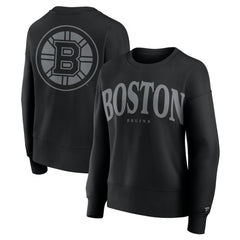 NHL Boston Bruins Fanatics Women's Elements Flow Pullover Sweatshirt - Black