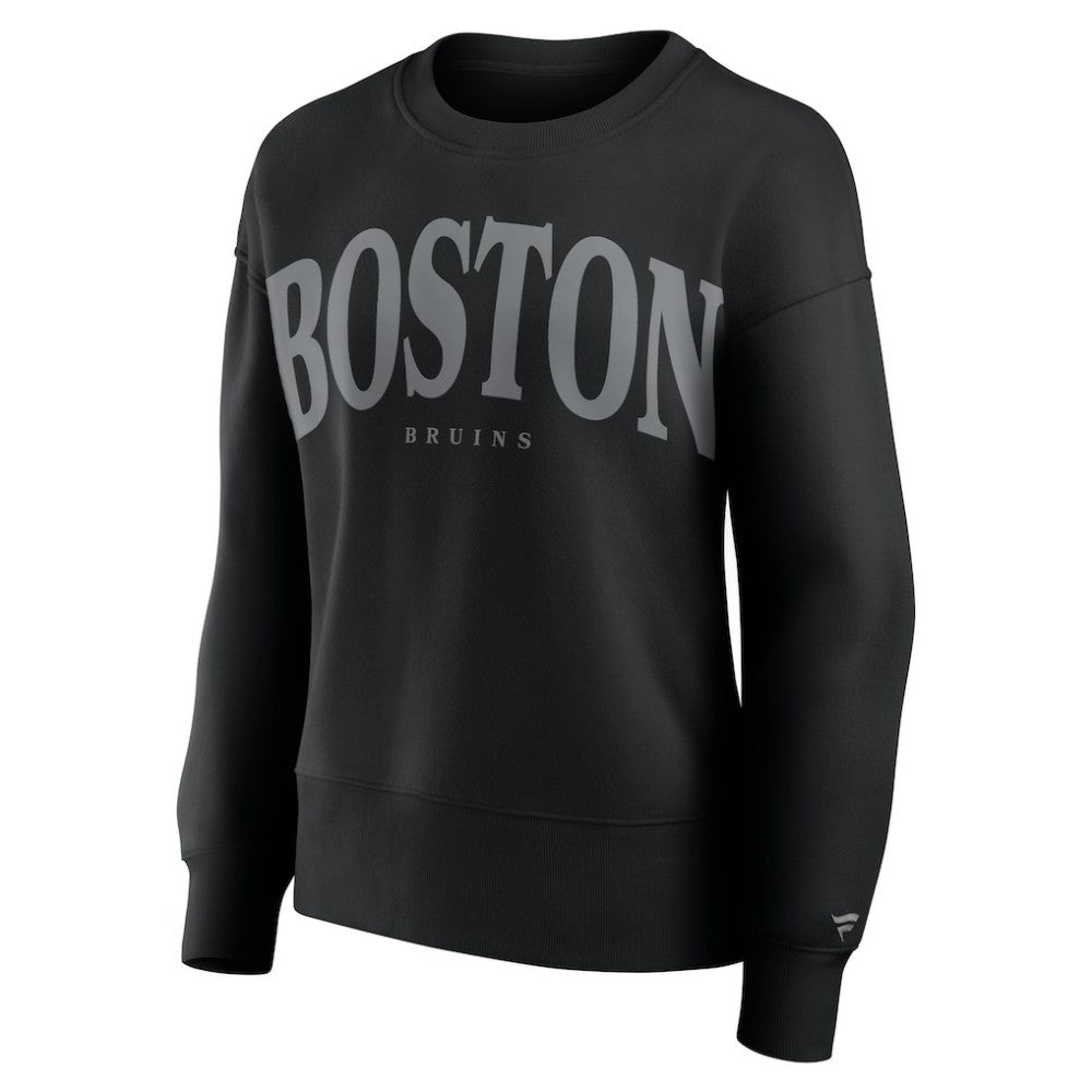 NHL Boston Bruins Fanatics Women's Elements Flow Pullover Sweatshirt - Black
