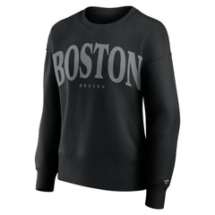 NHL Boston Bruins Fanatics Women's Elements Flow Pullover Sweatshirt - Black