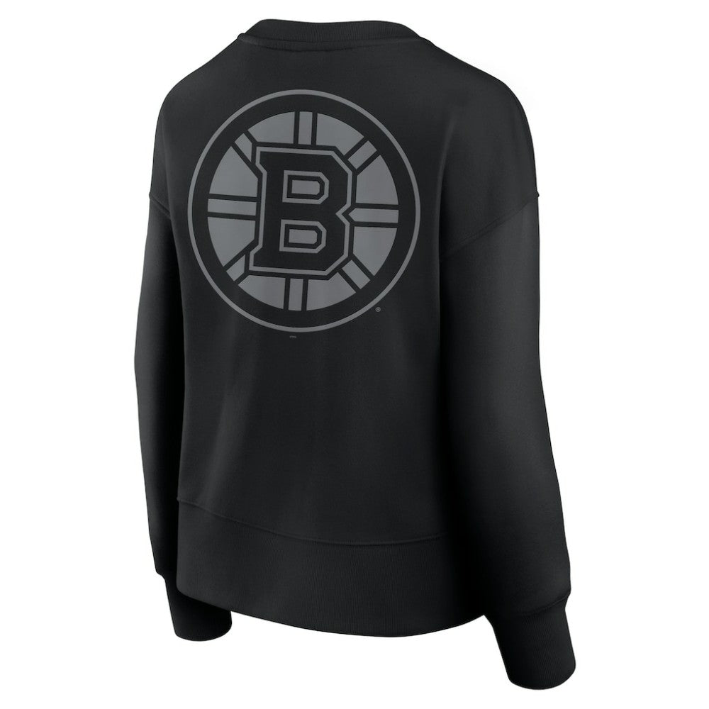 NHL Boston Bruins Fanatics Women's Elements Flow Pullover Sweatshirt - Black