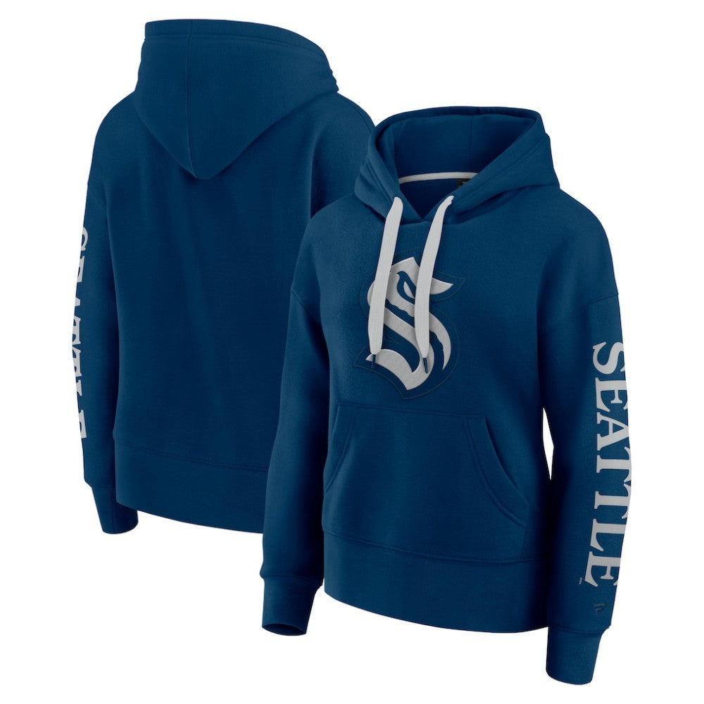 NHL Seattle Kraken Fanatics Women's Elements Next Pullover Hoodie - Deep Sea Blue