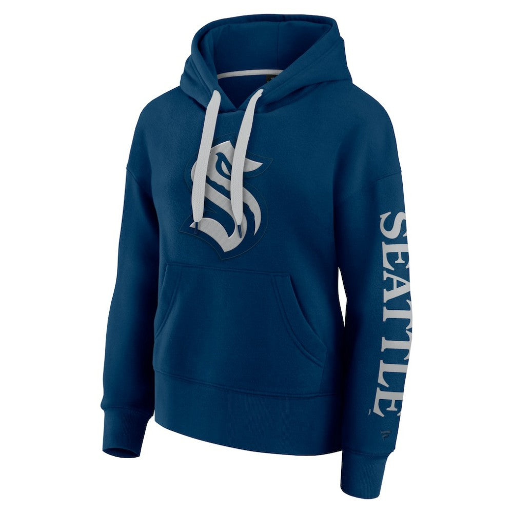 NHL Seattle Kraken Fanatics Women's Elements Next Pullover Hoodie - Deep Sea Blue