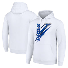 NHL St. Louis Blues Starter Color Scratch Fleece Pullover Hoodie - White