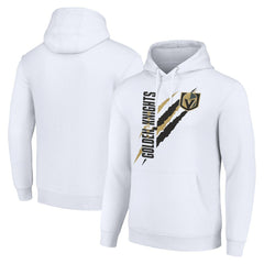 NHL Vegas Golden Knights Starter Color Scratch Fleece Pullover Hoodie - White