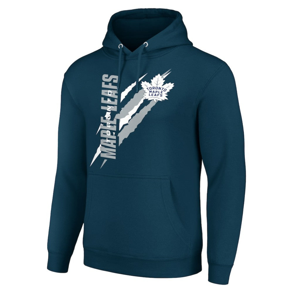 NHL Toronto Maple Leafs Starter Color Scratch Fleece Pullover Hoodie - Blue