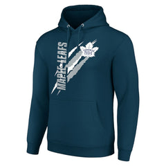 NHL Toronto Maple Leafs Starter Color Scratch Fleece Pullover Hoodie - Blue