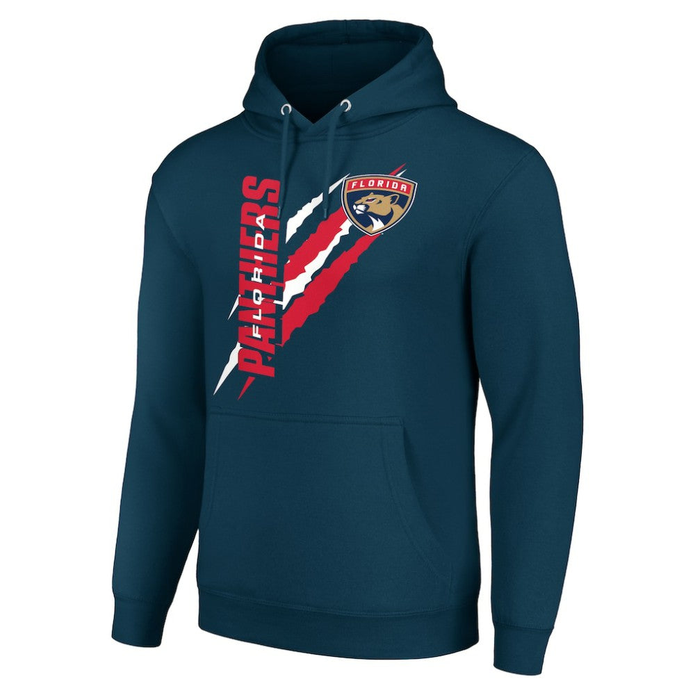 NHL Florida Panthers Starter Color Scratch Fleece Pullover Hoodie - Blue