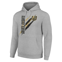 NHL Vegas Golden Knights Starter Color Scratch Fleece Pullover Hoodie - Heather Gray