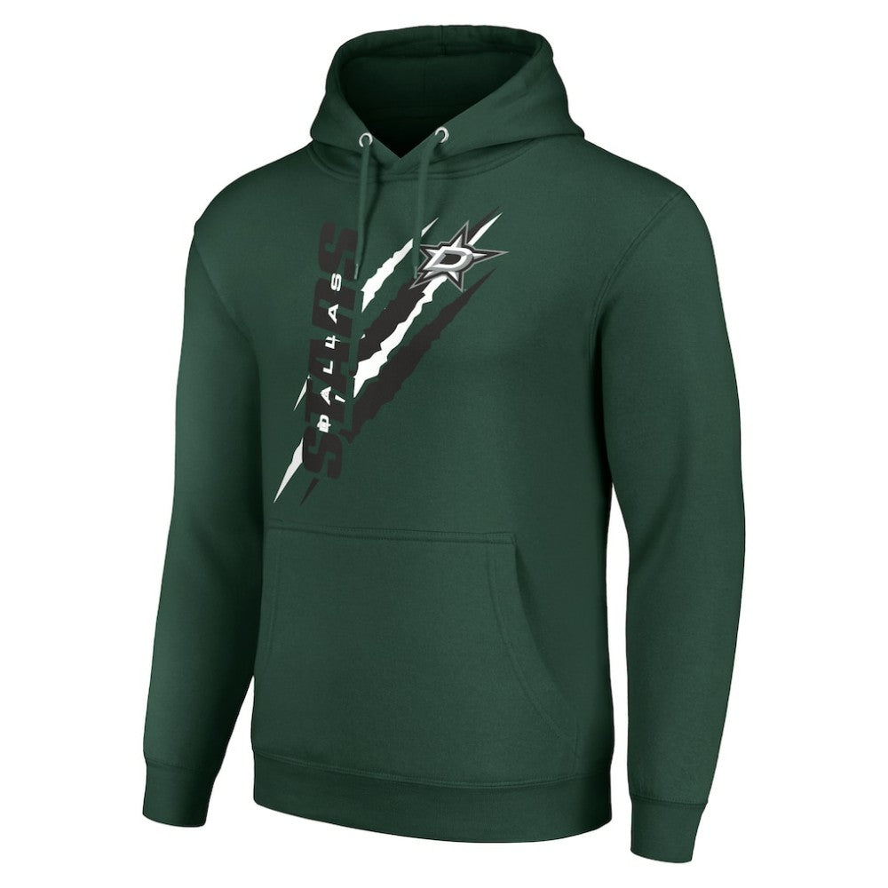 NHL Dallas Stars Starter Color Scratch Fleece Pullover Hoodie - Green