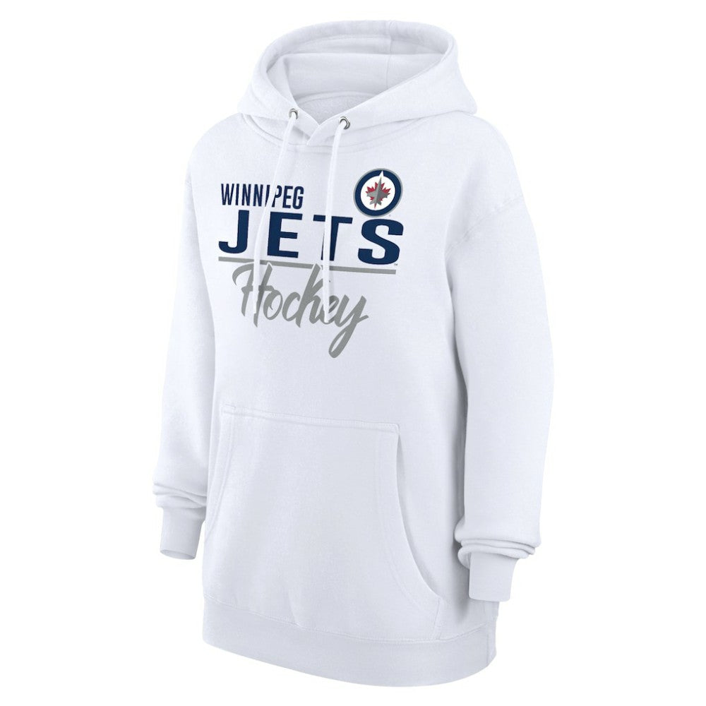NHL Winnipeg Jets G-III 4Her by Carl Banks Women's Team Fleece Pullover Hoodie - White