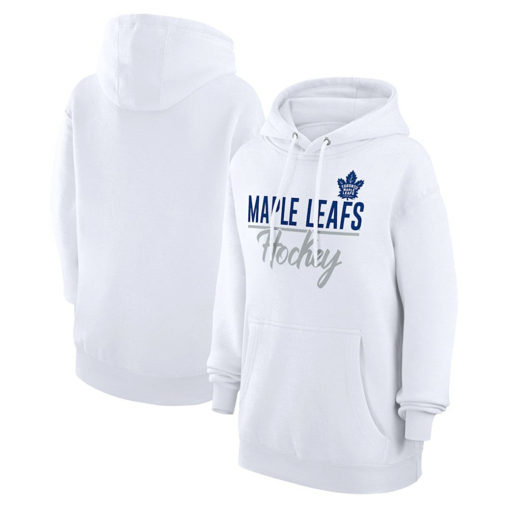 NHL Toronto Maple Leafs G-III 4Her by Carl Banks Women's Team Fleece Pullover Hoodie - White
