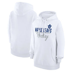 NHL Toronto Maple Leafs G-III 4Her by Carl Banks Women's Team Fleece Pullover Hoodie - White