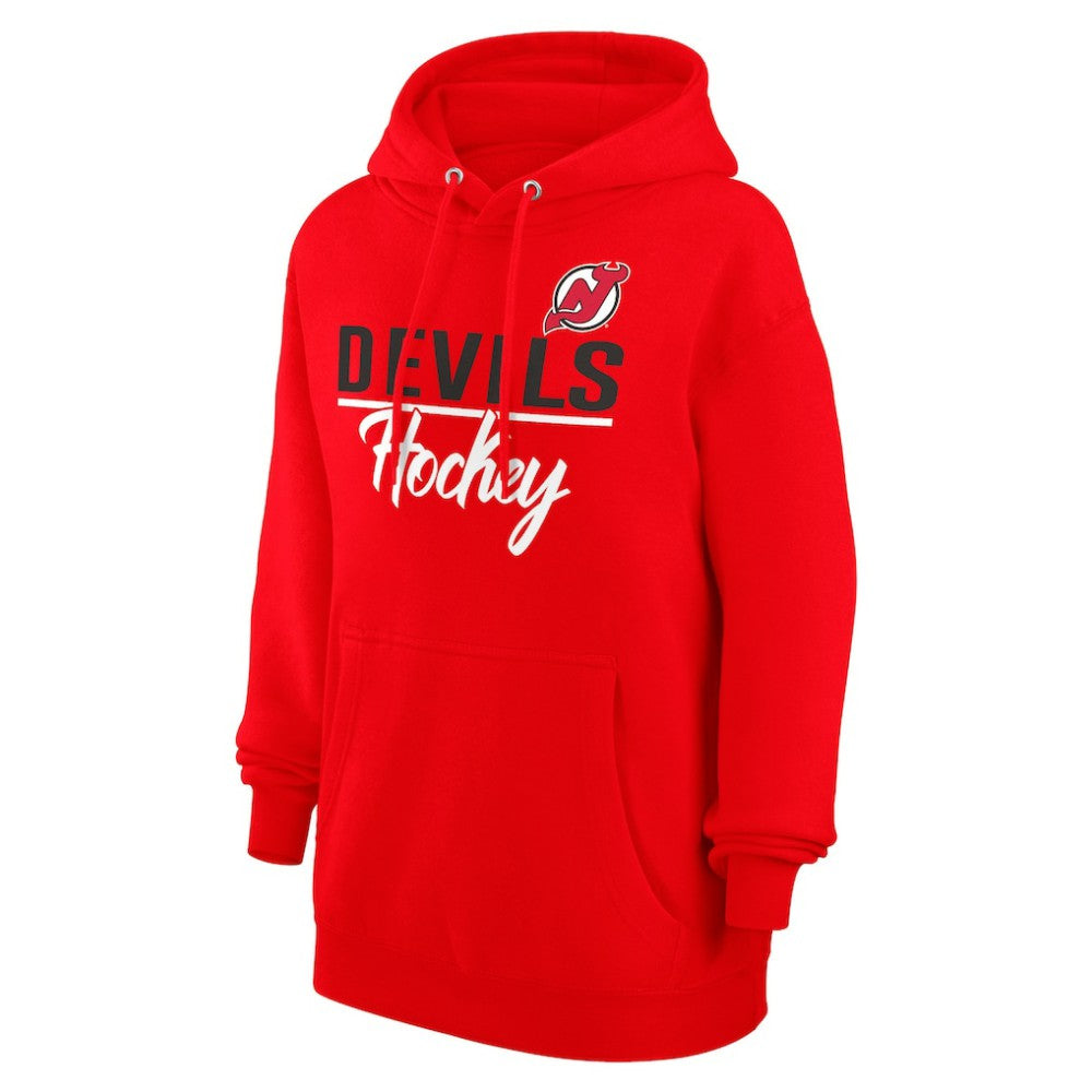 NHL New Jersey Devils G-III 4Her by Carl Banks Women's Team Fleece Pullover Hoodie - Red
