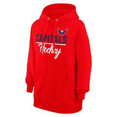 NHL Washington Capitals G-III 4Her by Carl Banks Women's Team Fleece Pullover Hoodie - Red