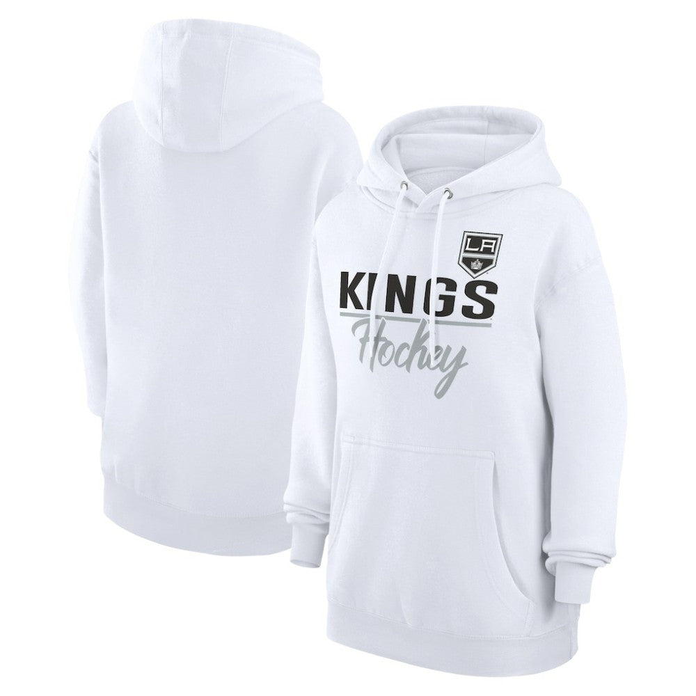 NHL Los Angeles Kings G-III 4Her by Carl Banks Women's Team Fleece Pullover Hoodie - White