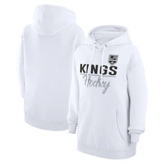 NHL Los Angeles Kings G-III 4Her by Carl Banks Women's Team Fleece Pullover Hoodie - White