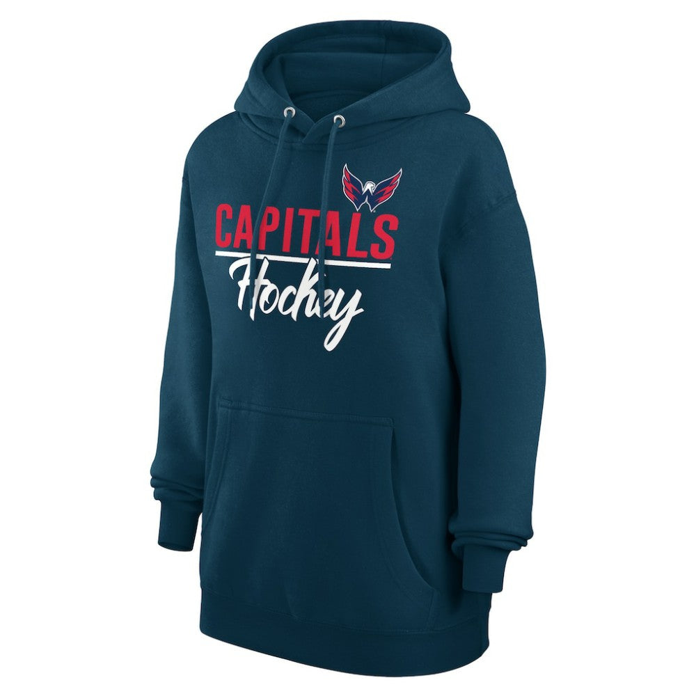 NHL Washington Capitals G-III 4Her by Carl Banks Women's Team Fleece Pullover Hoodie - Navy