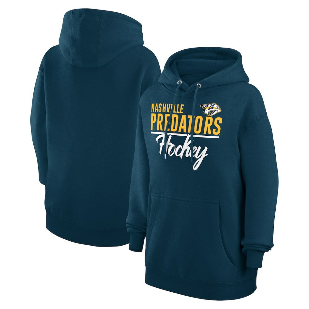 NHL Nashville Predators G-III 4Her by Carl Banks Women's Team Fleece Pullover Hoodie - Navy