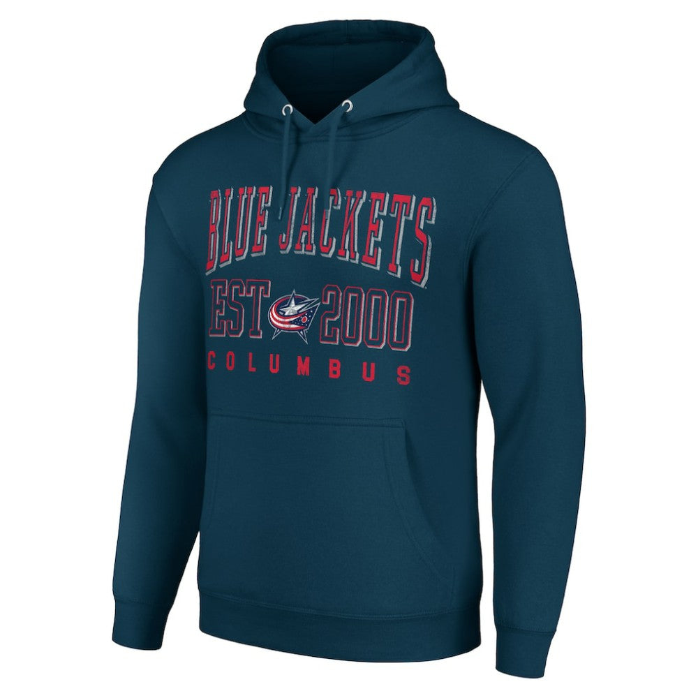 NHL Columbus Blue Jackets Starter Graphic Pullover Hoodie - Navy