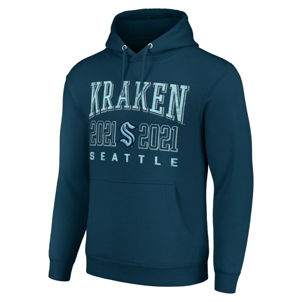 NHL Seattle Kraken Starter Graphic Pullover Hoodie - Deep Sea Blue