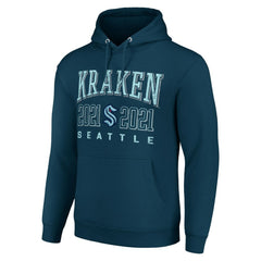 NHL Seattle Kraken Starter Graphic Pullover Hoodie - Deep Sea Blue