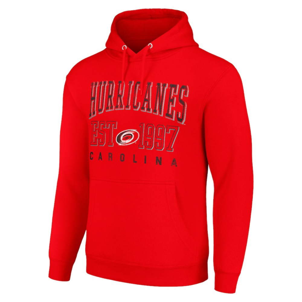 NHL Carolina Hurricanes Starter Graphic Pullover Hoodie - Red
