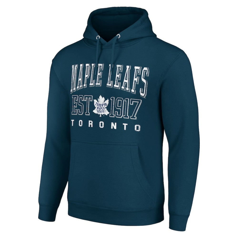 NHL Toronto Maple Leafs Starter Retro Graphic Pullover Hoodie - Navy