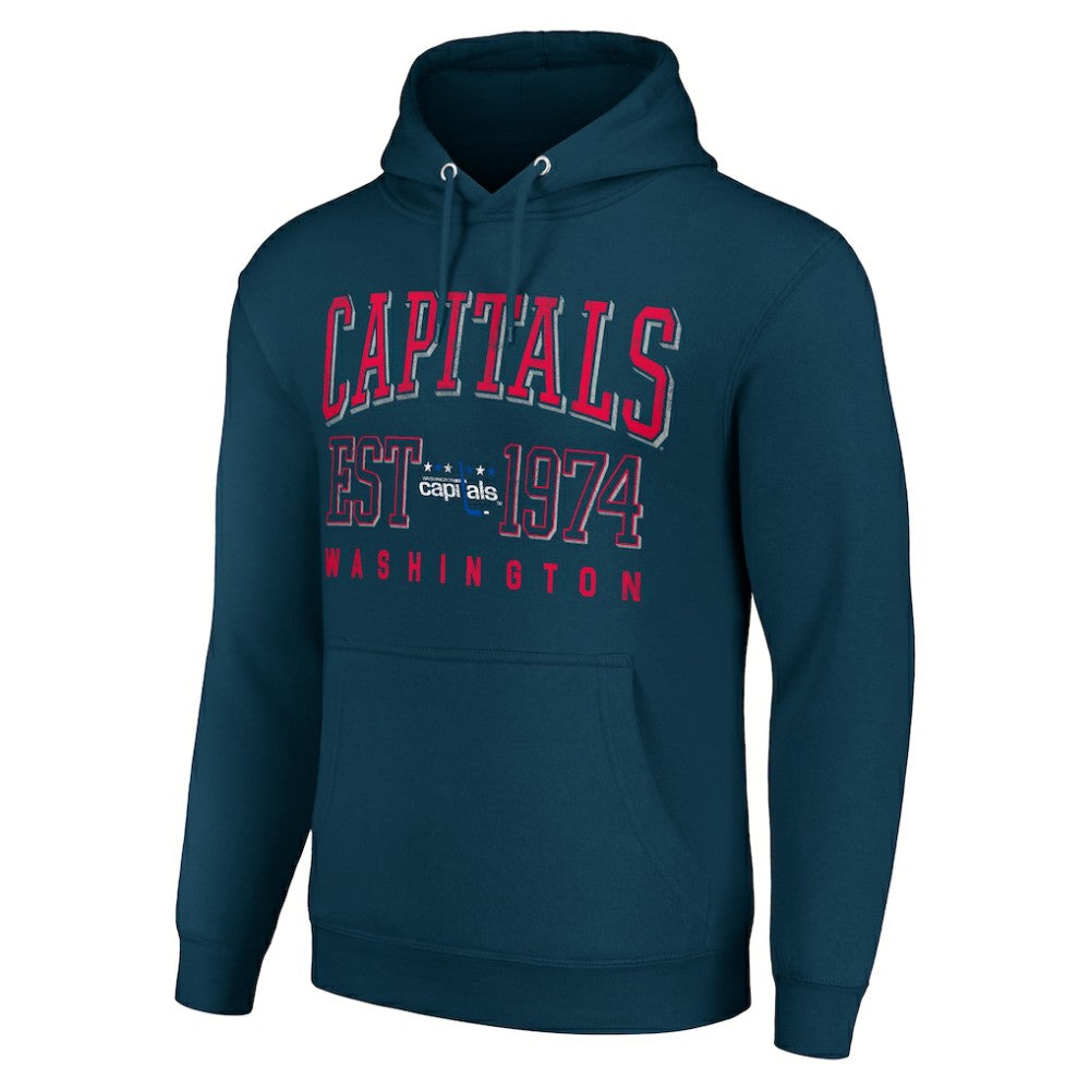 NHL Washington Capitals Starter Retro Graphic Pullover Hoodie - Navy