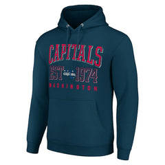 NHL Washington Capitals Starter Retro Graphic Pullover Hoodie - Navy