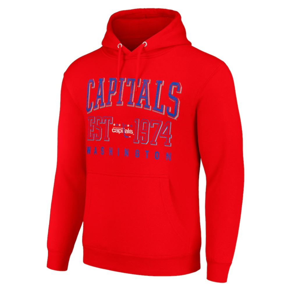 NHL Washington Capitals Starter Retro Graphic Pullover Hoodie - Red