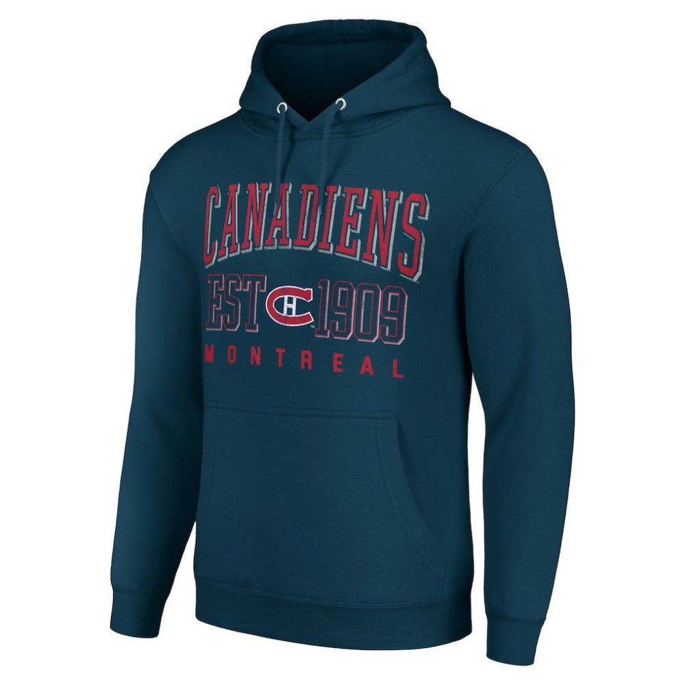 NHL Montreal Canadiens Starter Retro Graphic Pullover Hoodie - Navy