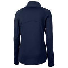 Chicago Cubs Cutter & Buck Women's City Connect Adapt Eco Knit Recycled Half-Zip Pullover Top - Navy Pullover