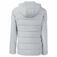 San Diego Padres Cutter & Buck Women's City Connect Evoke Hybrid Eco Softshell Recycled Full-Zip Hoodie Jacket - Gray Jackets