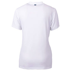 Washington Nationals Cutter & Buck Women's City Connect Forge Heathered Stretch Blade Top - White Tops