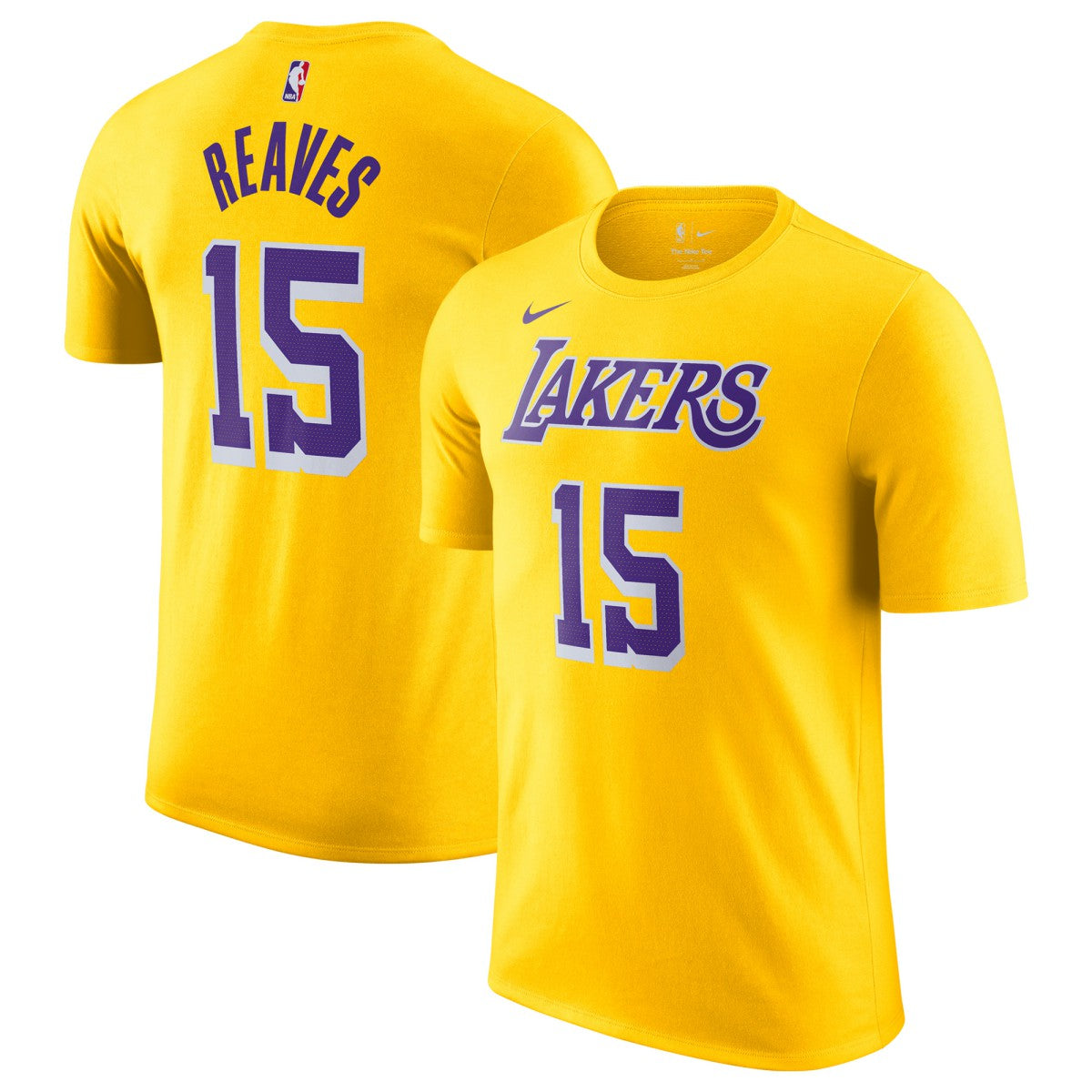 Austin Reaves Los Angeles Lakers Icon Edition Name & Number T-Shirt Gold