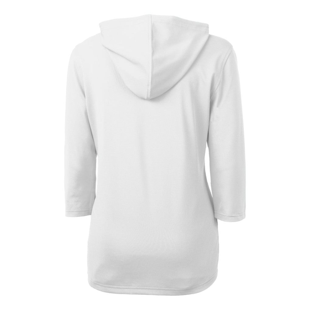 San Diego Padres Cutter & Buck Women's City Connect Virtue Eco Pique Recycled Half-Zip Pullover Hoodie - White Hoodies