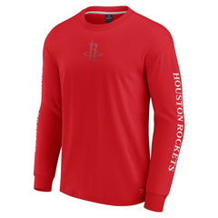 Houston Rockets Elements Strive Long Sleeve T-Shirt  Red