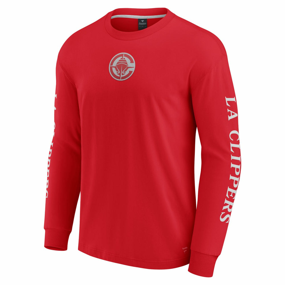 LA Clippers Elements Strive Long Sleeve T-Shirt  Red