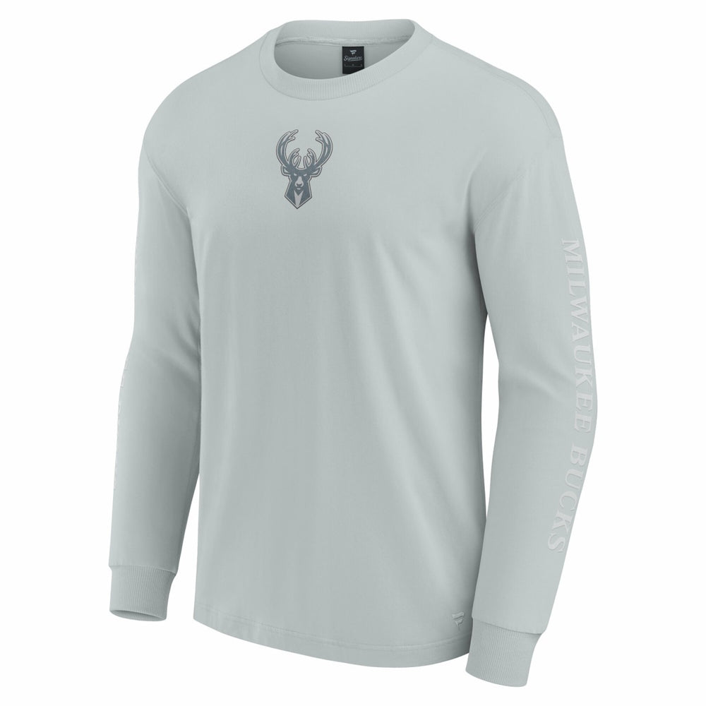 Milwaukee Bucks Elements Strive Long Sleeve T-Shirt  Gray