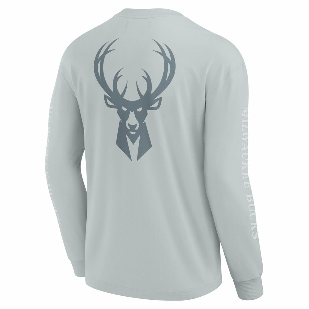 Milwaukee Bucks Elements Strive Long Sleeve T-Shirt  Gray