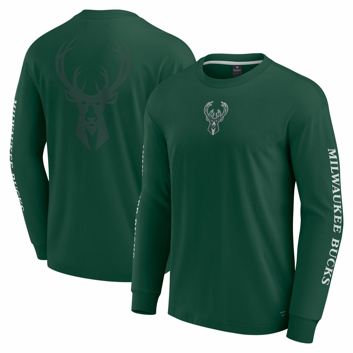 Milwaukee Bucks Elements Strive Long Sleeve T-Shirt  Hunter Green
