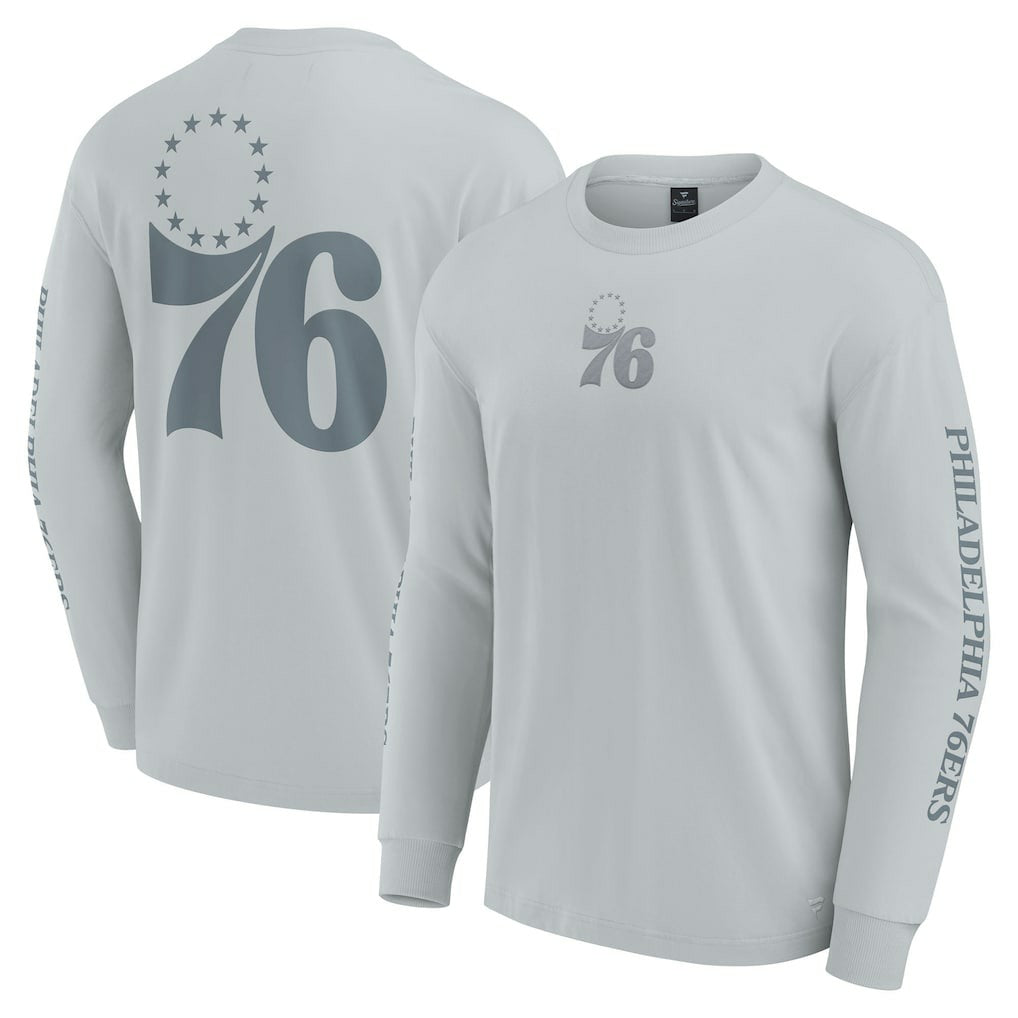 Philadelphia 76ers Elements Strive Long Sleeve T-Shirt  Gray