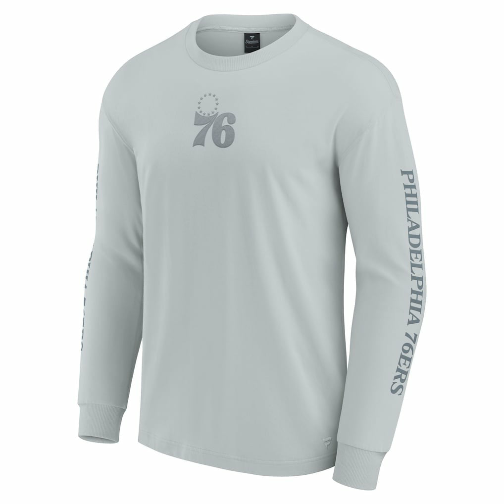 Philadelphia 76ers Elements Strive Long Sleeve T-Shirt  Gray