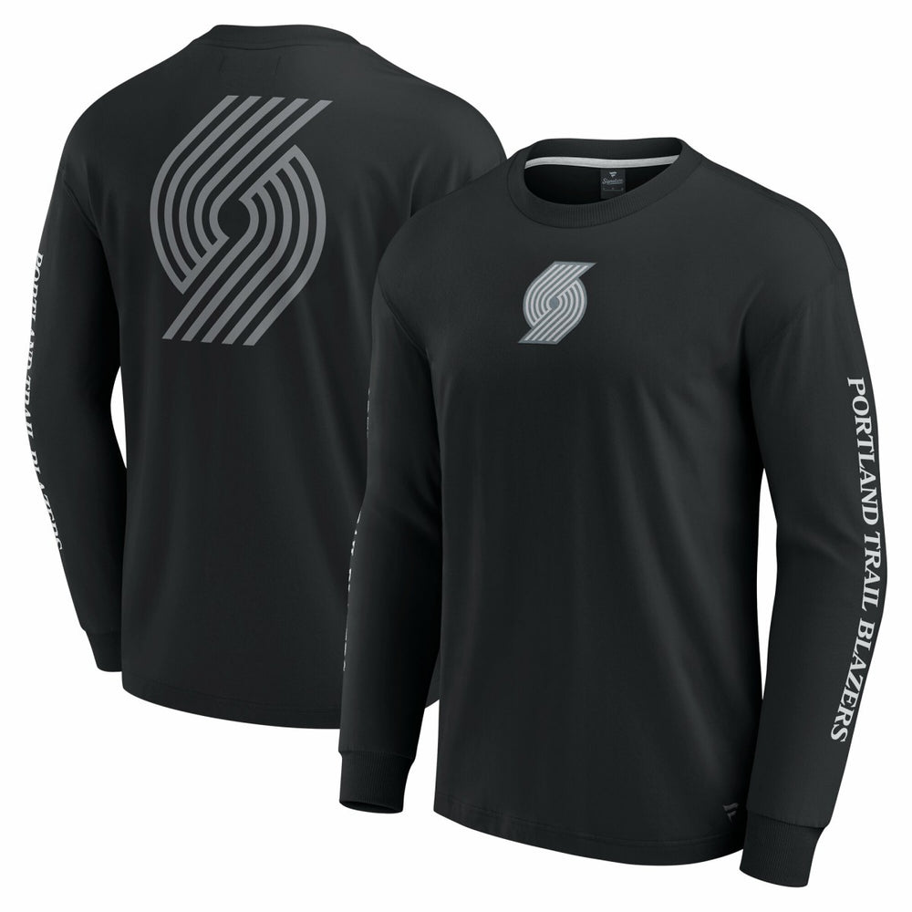 Portland Trail Blazers Elements Strive Long Sleeve T-Shirt  Black